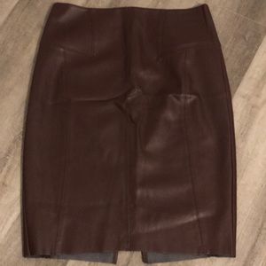 Express faux leather pencil skirt